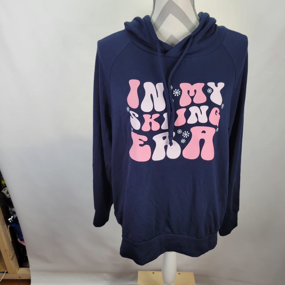 Eddie Bauer Womens Super Soft Graphic Hoodie Size Medium Few Marks